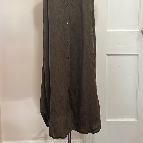 Anthropologie ECU Olive Green Shirt Dress Size XS - Picture 3 of 15